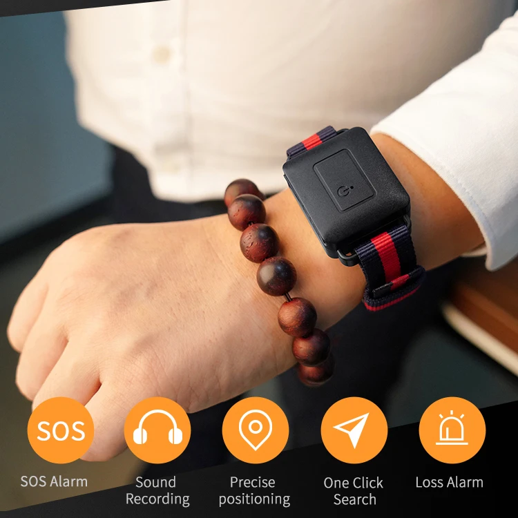 Pulsera con rastreador gps oculto para hombre y mujer, pulsera de reloj con  rastreador gps oculto, sin tarjeta sim, rastreador micro gps en tiempo