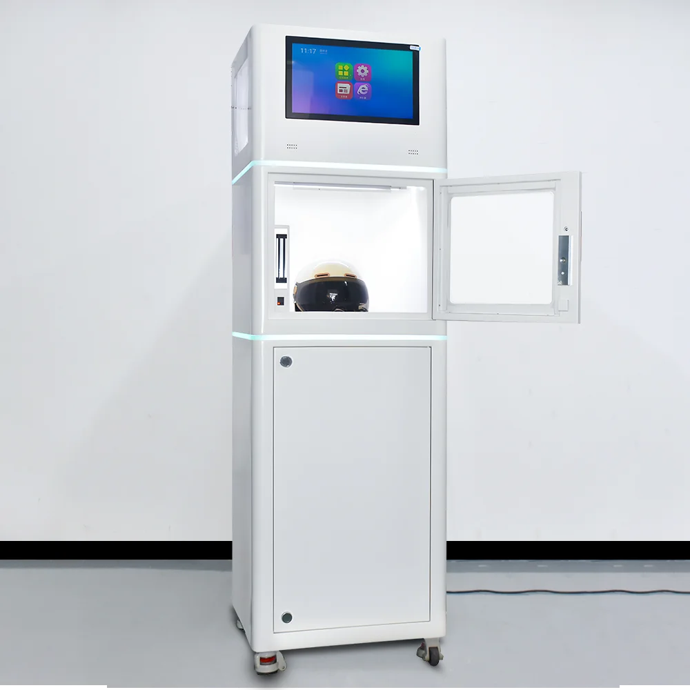 Умна почистваща машина за шлемове UPUS с УФ-С стерилизация и сушене, с функция SDK