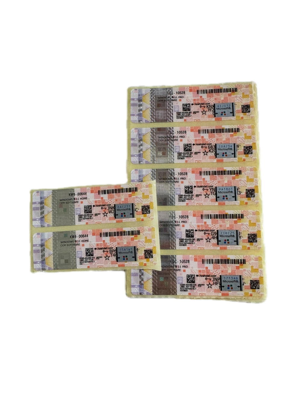 Windows Activation Epack Windows 11 Home Coa Sticker Global Online Activation(1 Pack= 10 Pcs ...