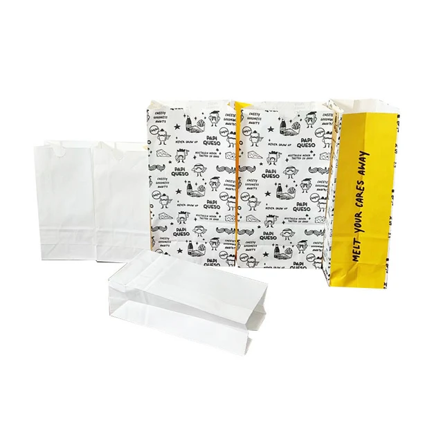 Custom Brown Kraft Paper Bag for Food Takeout Packaging Classic Style with Logo Design for Bread Snacks and Baking Takeaway