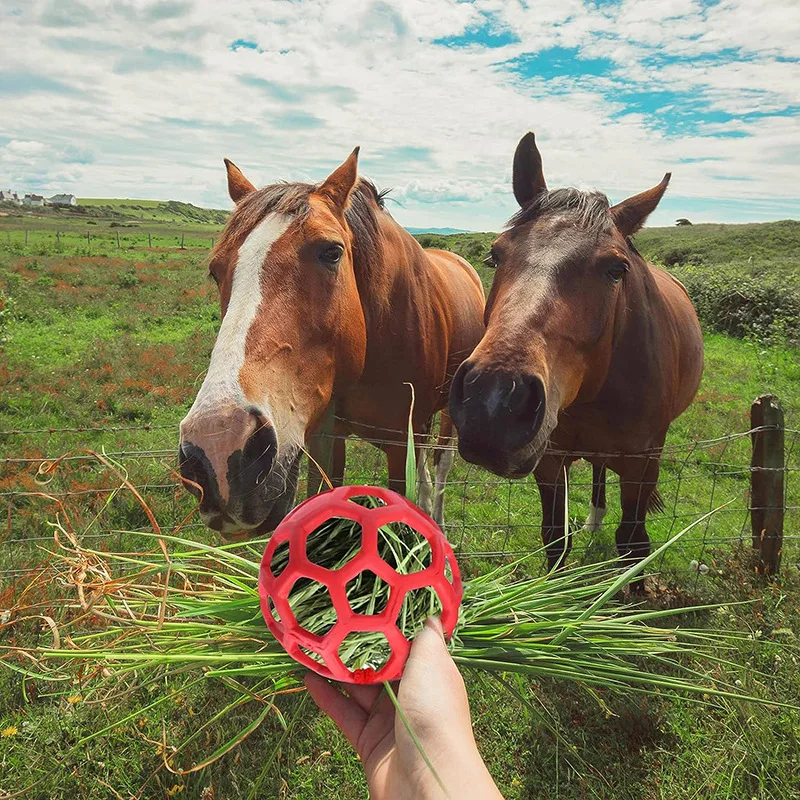 Relieve Stress Hanging Feeding Toy Horse Treat Ball For Horse Goat