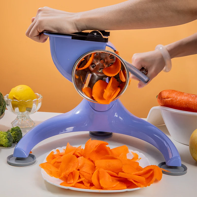 Manual Fruit Salad Machine  5 in 1 Stainless Steel Fruit and Vegetable Tools Vegetable Choppers Salad Maker