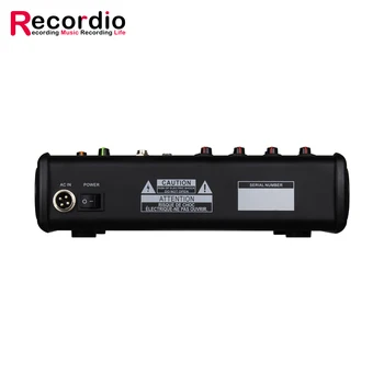 GAX-RX6 USBオーディオミキサー48VファントムパワーステレオDJミキサー