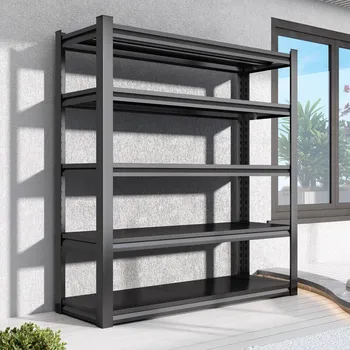 Five-Layer Storage Racks Kitchen Islands & Carts for Warehouse Grocery Store Shelves