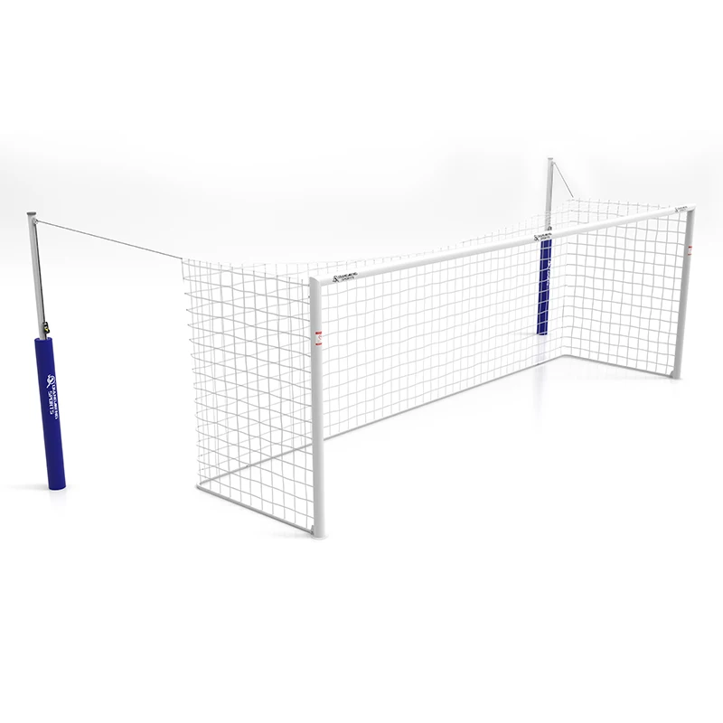 Aluminum Soccer Goal 11 Vs 11 Full Size 24 X 8 Pro Match 2 Post Fixed ...