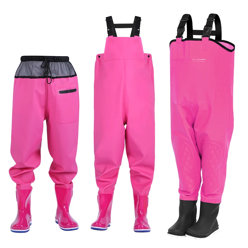 Waterproof Super Tall Fishing Waders Size 36-47 with Rubber Boots – Outdoor  PVC/Nylon Pants for Men and Women,Pink,43 EU : : Sports & Outdoors