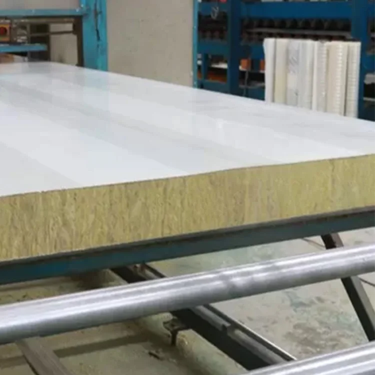 Premium Modern Design Perforated Rock Wool Sandwich Acoustic Panel Fireproof Sound Absorbing for Cold Room Workshop Hotel