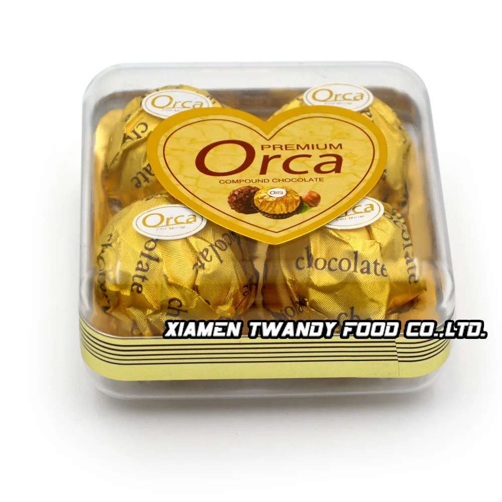Wholesale Custom Private Label Nut Compound Golden Chocolate Ball