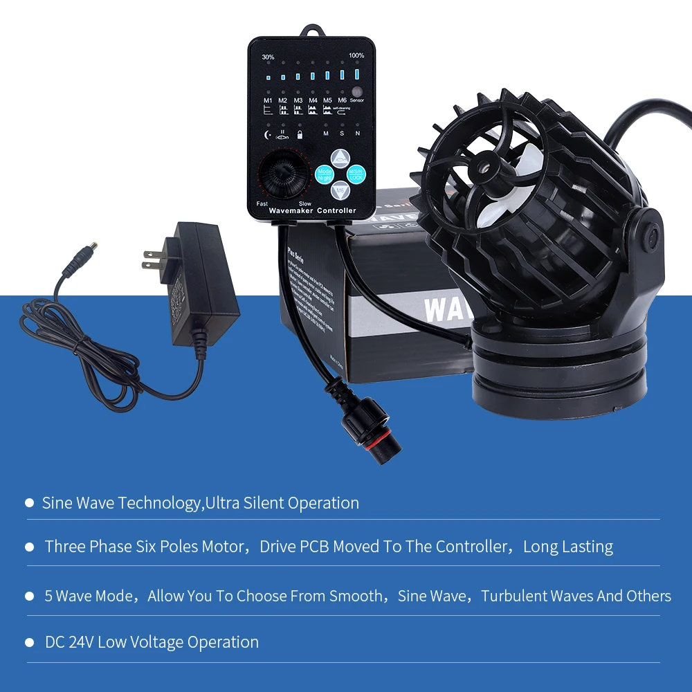 Hsbao Flow Generator Pump Fish Tank Wavemaker With Controller