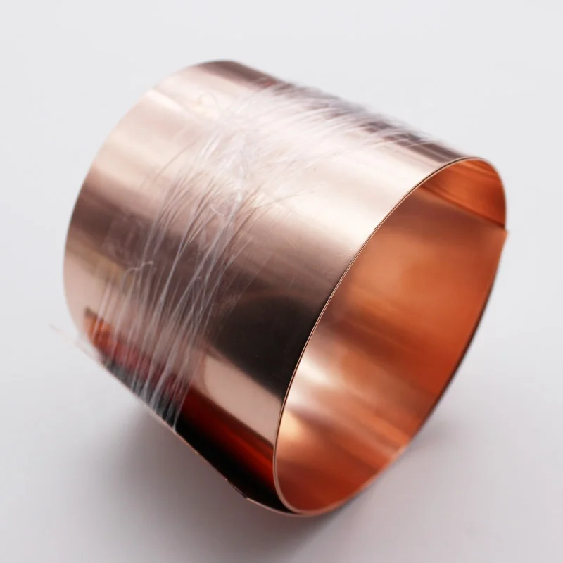 0.01mm 0.02mm 0.03mm 0.04mm 0.05mm 0.06mm 0.07mm 0.08mm 0.1mm Copper Foil  Roll Shim Strip Belt Sheet Copper Foil Copper Sheet