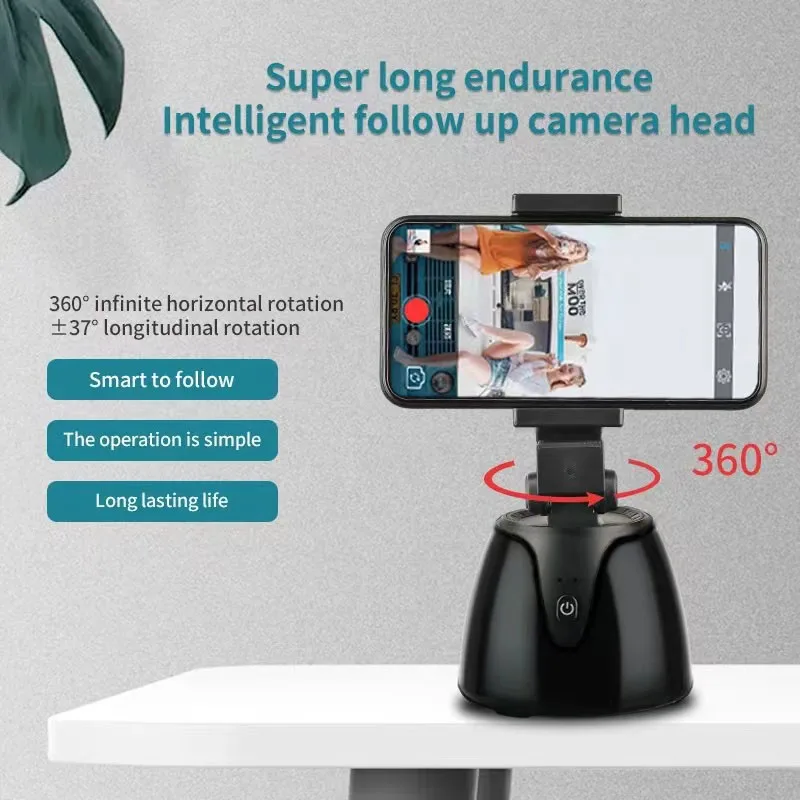 Q1 Cheap Price 360 Auto Rotation Smart Gimbal 360 Face Tracking Gimbal Smartphone Gimbal Stabilizer Tripod