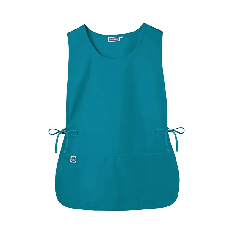 Chef Cobbler Apron with 2 Front Pockets Poly-Cotton Art Smock Aprons for Unisex Adult Women Men