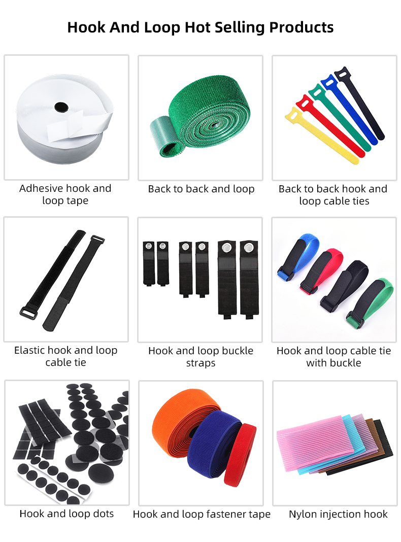 Heavy Duty Vel Cro Cinch Straps With Stainless Steel Square Buckle