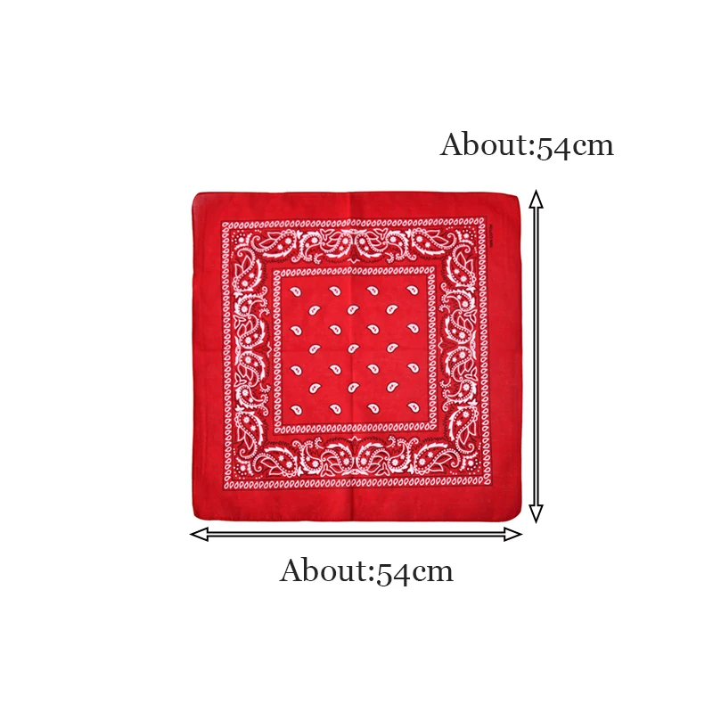 100% хлопок красочный принт Пейсли индивидуальные головные повязки Открытый Спорт Велоспорт Солнцезащитный шейный квадратный шарф банданы