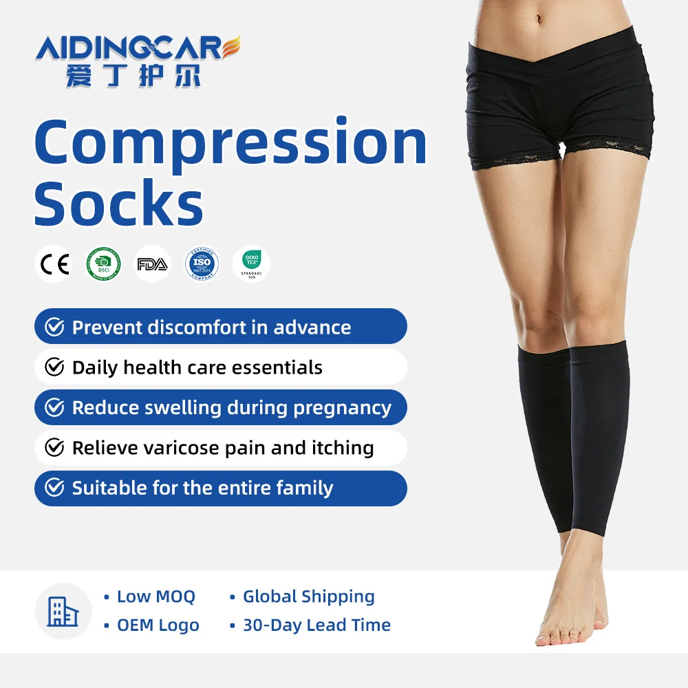 Plus Size Compression Stockings Wide Calf Comfort Fit - product detail 1