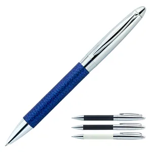 Novelty Touchscreen Leather Metal Ballpoint Pen in Multiple Colors Creative for Personalized Business Gift Set With Custom Logo