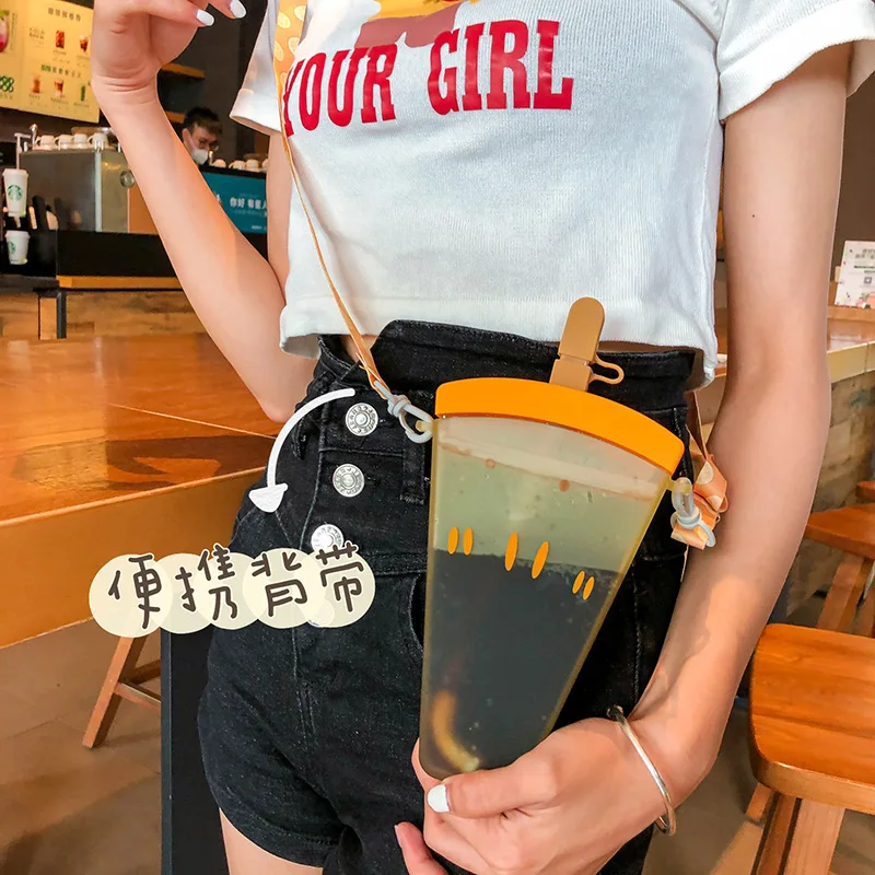 YIDING оптовая продажа подарок портативная креативная пластиковая бутылка для воды мороженого милый детский пластиковый