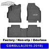 16-18 Para alfombrillas de coche Corolla