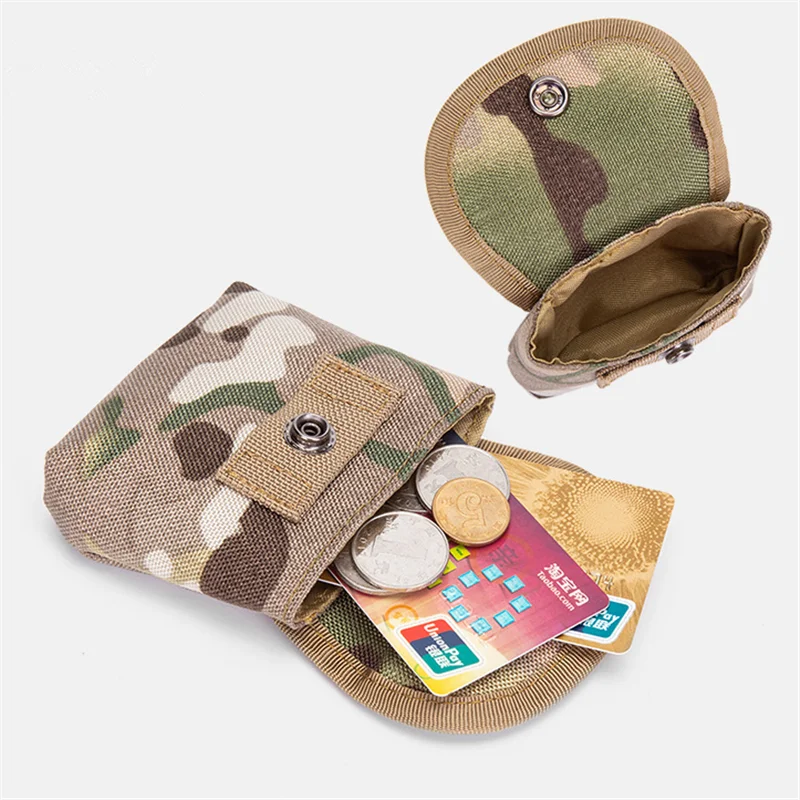 Tactical Mini EDC Pouch Car Key Wallet Card Holder Coin Purse Pocket Accessories Waist Bag