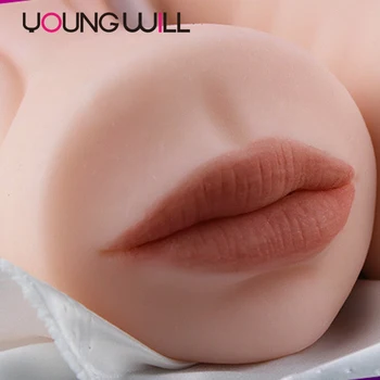 Realistic Oral Masturbator Cup Sex Toys Hole Mouth Aircraft Rubber Pock Pussy Pussy female Artificial Vagina Sex Toys for Man