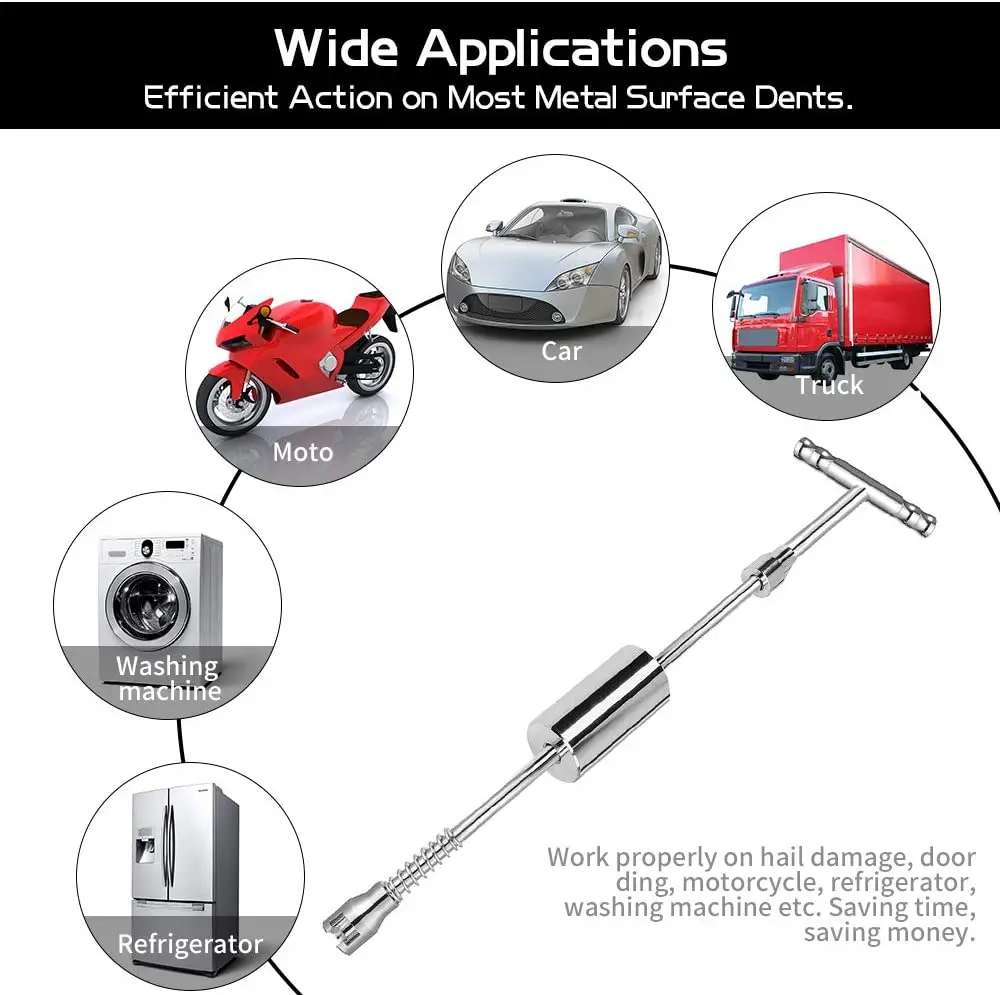 Alqcs013 Slide Hammer Tbar Car Dent Puller Tools With 18 Pcs Dent