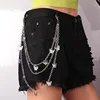 Butterfly triple-layer trouser chain