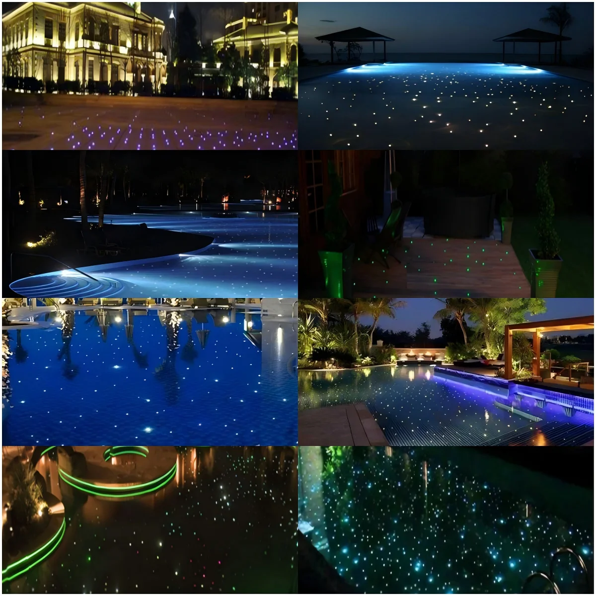 product-1-1 Fiber Optic Swimming Pool Underground Light Starry Stars Fiber Optic Lighting Decoration Photoelectric Separation