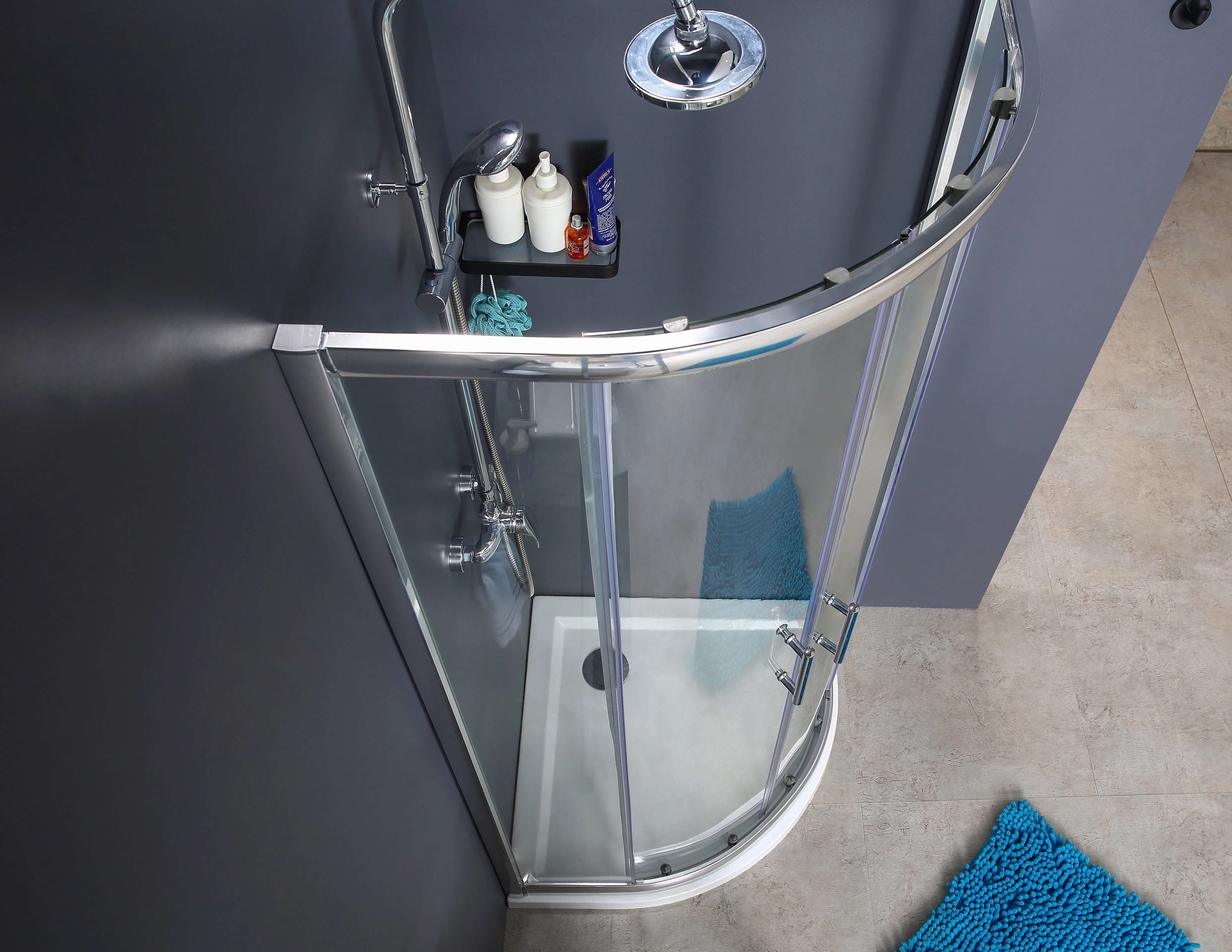 Easy Fit Good Quality Quadrant Sliding Door Glass Bathroom Shower Enclosure Room