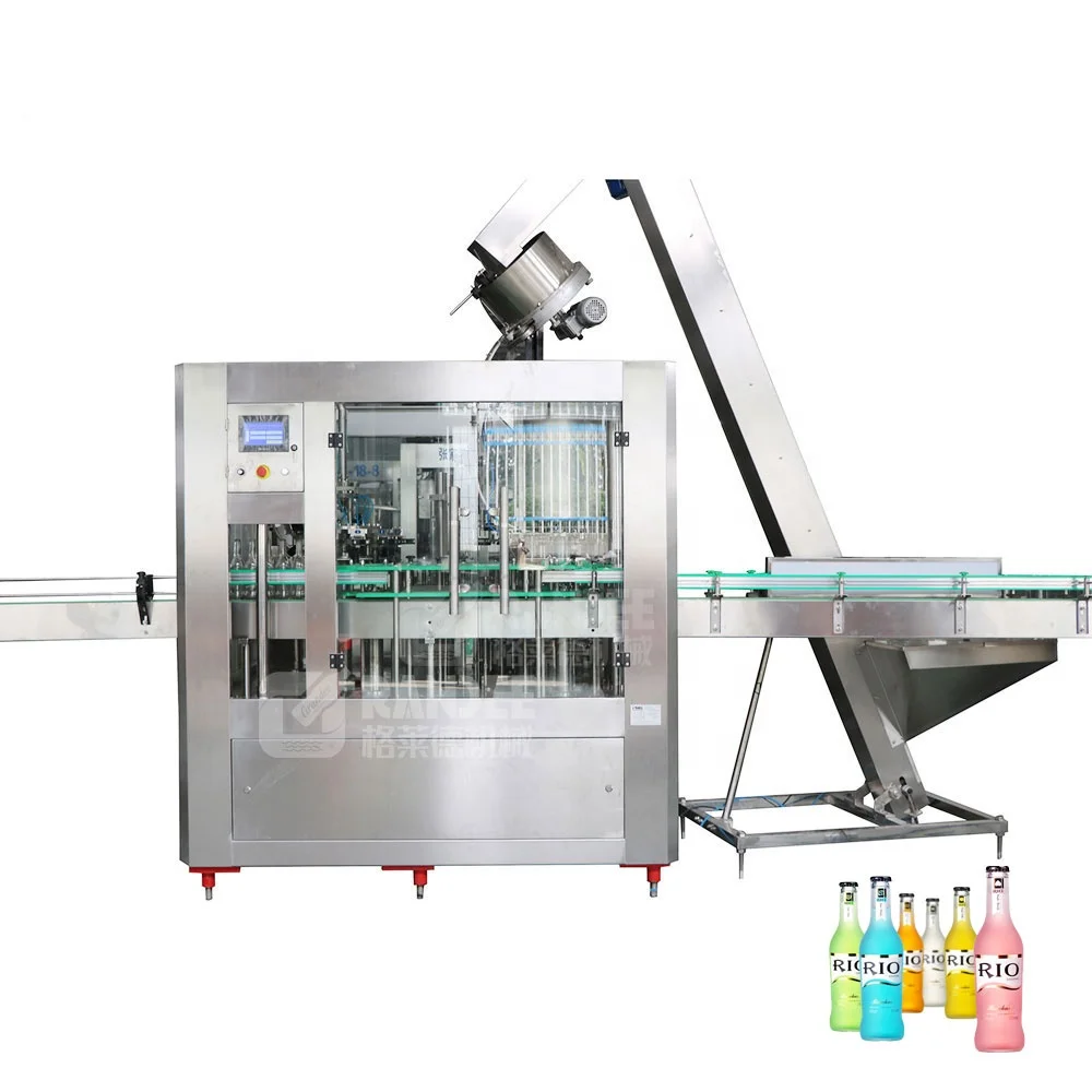 Fully automatic 500ml glass bottle carbonated soft drink filling machine soda water filling machine