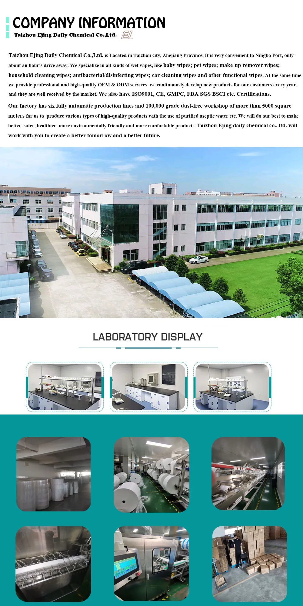 Custom Johnson Sensitive Organic Baby Wipes 80pcs Dry Disposable Wipes