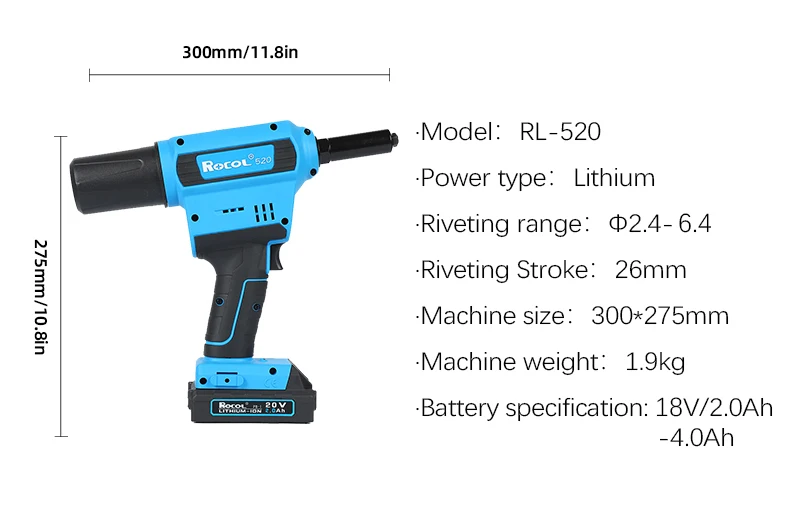 Rivet Gun Hand Tool Electric Riveting Riveter Tools Bolted Connection ...