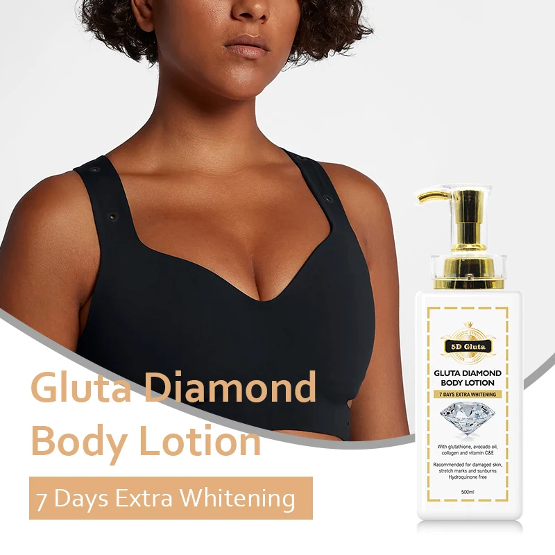 5D Gluta Diamond Body Lotion - Extra Whitening for Damaged Skin