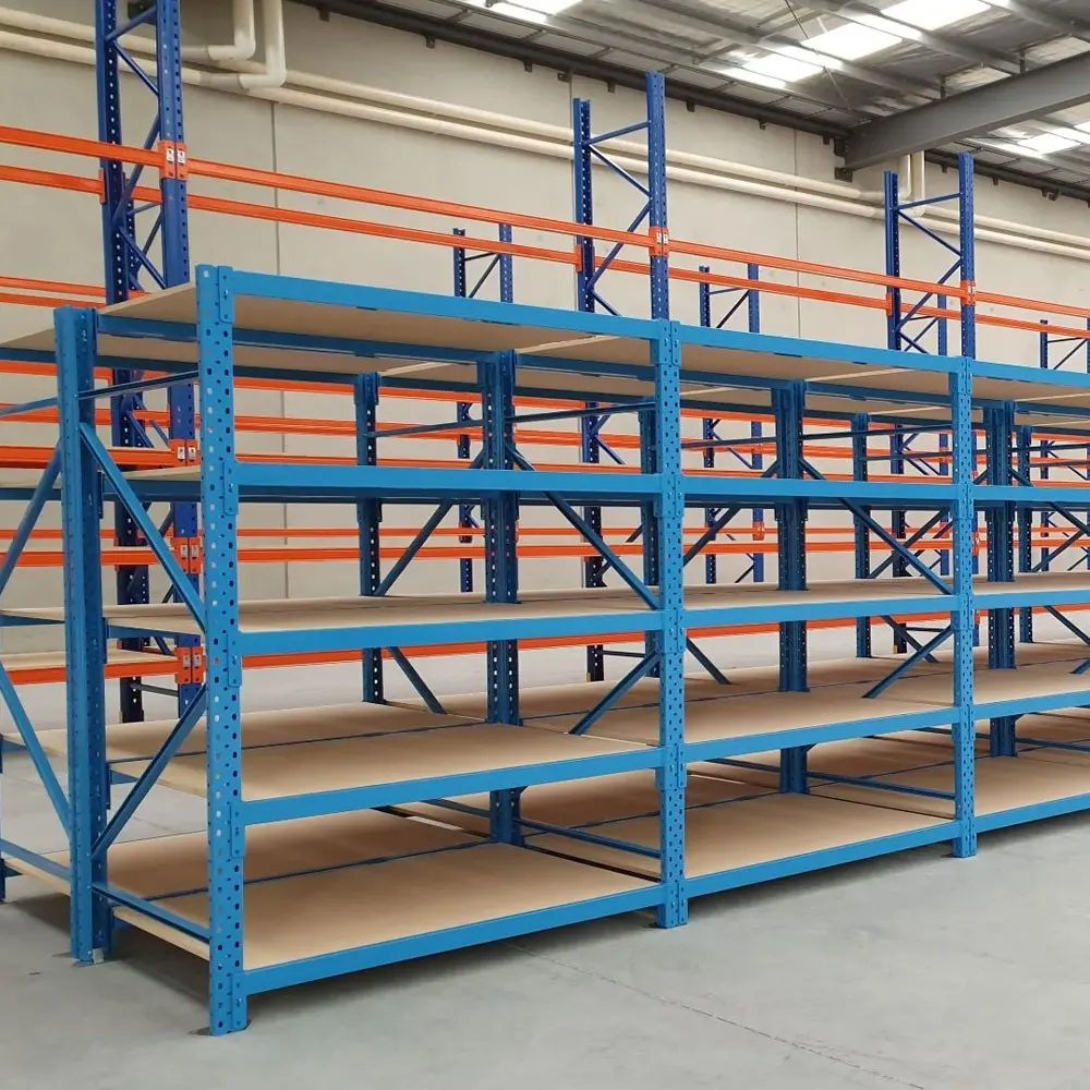 4 5 Tier Shelf Steel Adjustable Warehouse Garage Heavy Duty Storage Medium Duty Rack for Fabric Auto Parts Textile Shop