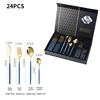 Ensemble de couverts bleus