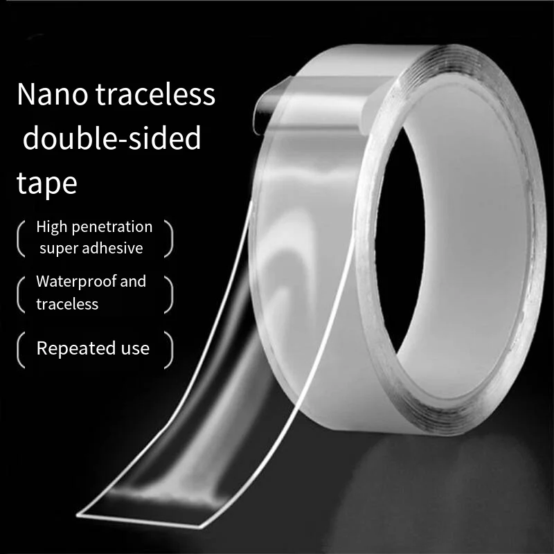 Nano tape double-sided adhesive non-trace magic adhesive Strong transparent waterproof wall adhesive high viscosity acrylic