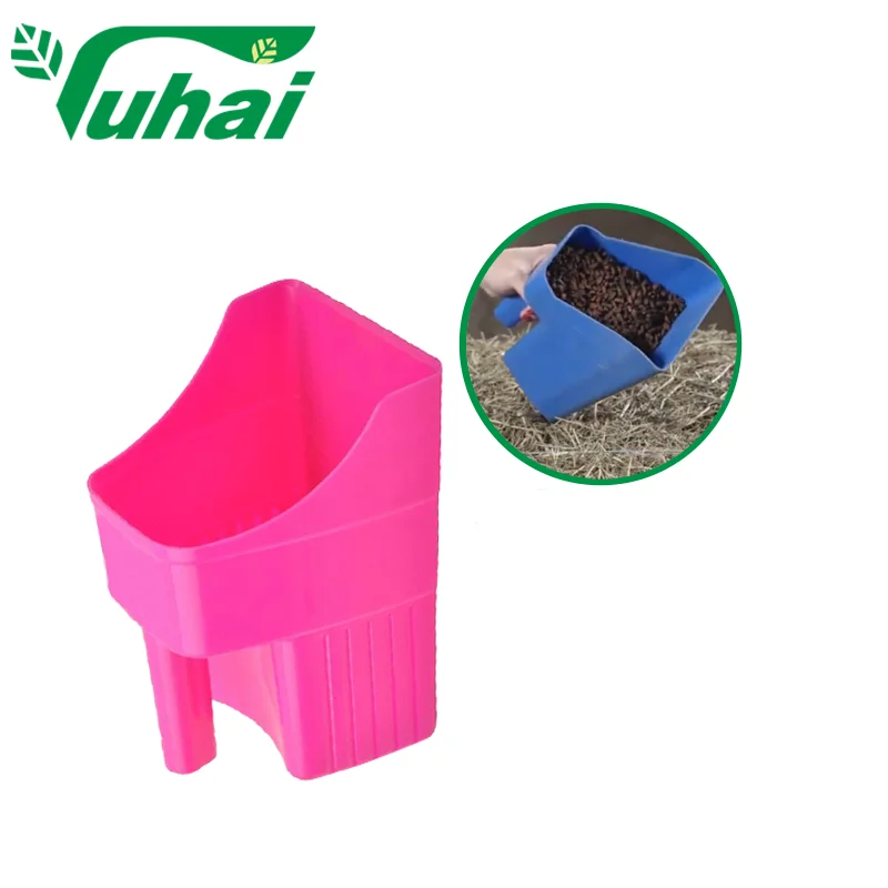 Գործարանի ուղղակի մատակարարում Մեծ պլաստիկ սեղանի պռունկ Այգու փոսհան Նոր 3 քվարտ Կենդանիների ձիու պլաստիկ կերի փոսհան, Լռելյայն վարդագույն կերի փոսհան