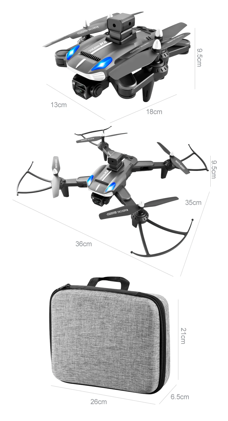 2022 Newest Drone K8 With 4k Hd Esc Camera Obstacle Avoidance Optical
