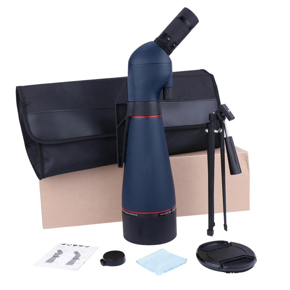 HOLLYVIEW 100mm Big Objective Optimized Long Range Zoom Scope 25-75x100 Optical Spotting Scope for Phone