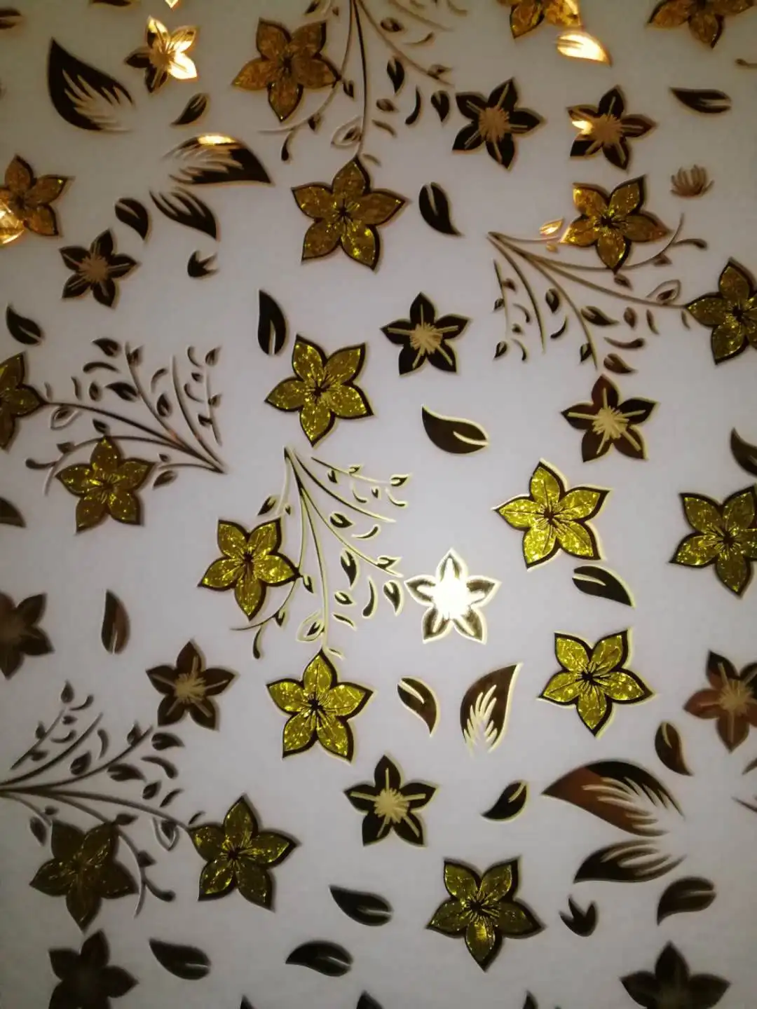 Titanium Ice Flower Glass Decorative Design Frosted Deep Acid Etched Glass Used on Doors/Windows/Shower Partition