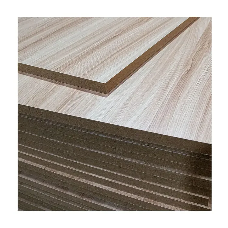3mm Hmr MDF Board Customized Style Waterproof Moisture Resistant Laminated Melamine HDF Board