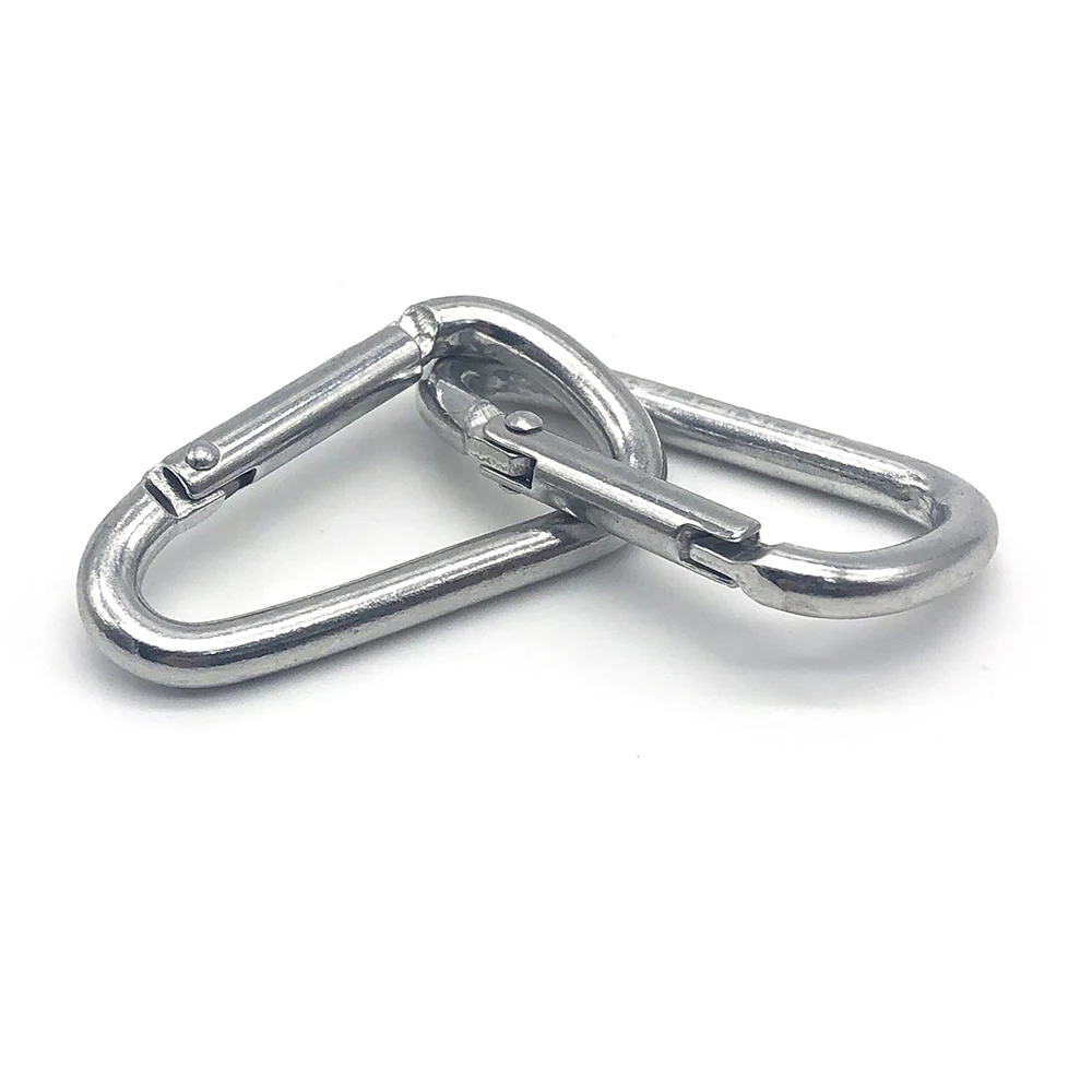 40 mm Stainless Steel Carabiner Clip Spring Snap Hook - M4 1.57