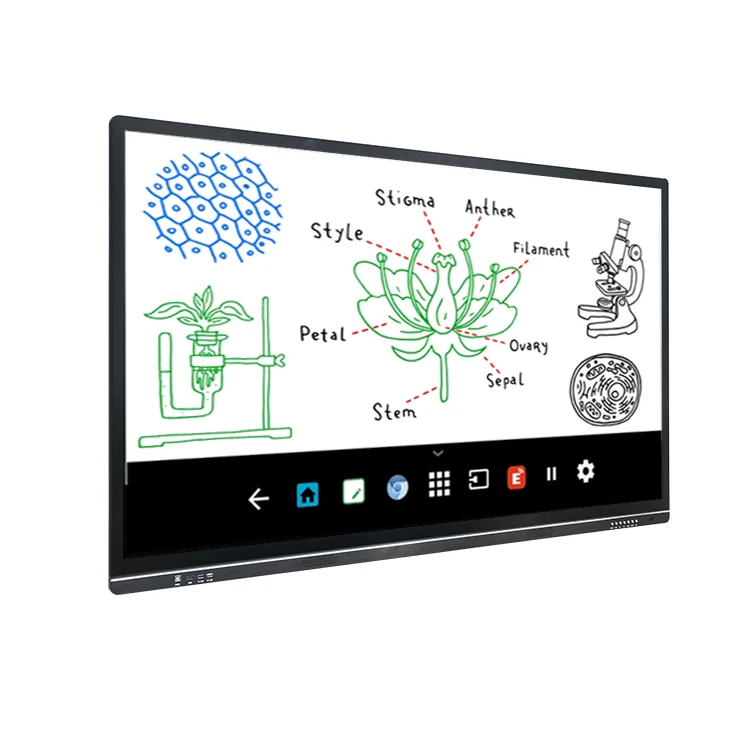 Capacitive Touch Dual Os Android and Digital Whiteboard Smart  Class Interactive Digital Whiteboard Board 55 Inch Price