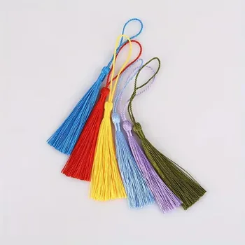 Deluxe Tassel Making Kit: Miniature Handcrafted Soft Tassels for Earring Jewelry, DIY Crafts, Keychains, and Bookmarks