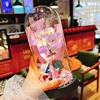 purple + glass cover + gift bag + battery greeting card