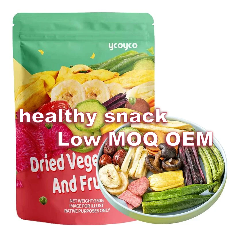Ycoyco Sweet Crispy Freeze Dried Fruits & Vegetables Chips Healthy Kids Snacks Gift Pack