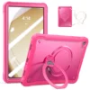 Rose Pink+Shouder Srap+Tempered Glass