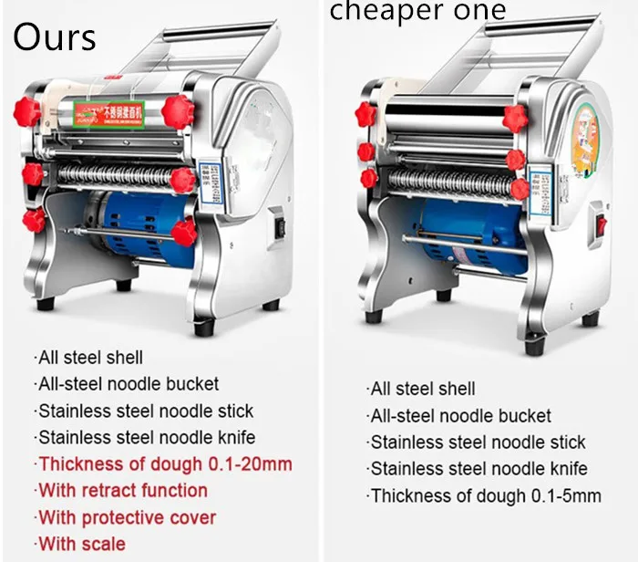 Electric Pasta Rolling Machine for Noodles & Dumpling Skin | Wholesale