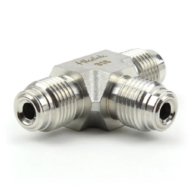 Stainless Steel Ultrahigh Purity Fittings Swagelok Type Vcr Vco 1/8'' 1