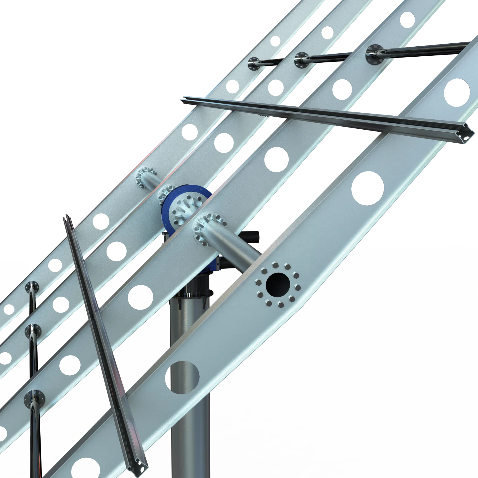 Dual Axis Solar Tracker Maximize PV Efficiency & Durability