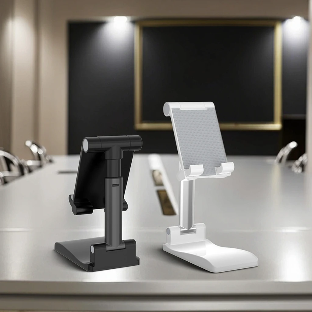 St7136 Havit Universal Adjustable Desktop Note Holder Support Portable Plastic Folding Mobile Cell Phone Stand for Desk